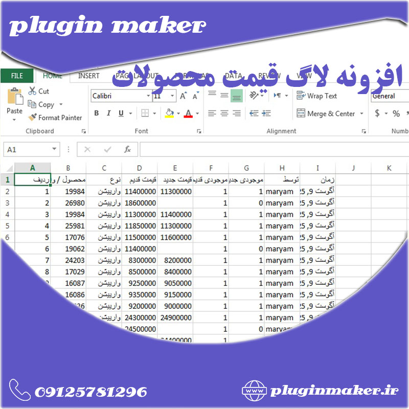 تاریخچه تغییر قیمت در وردپرس