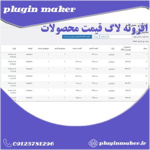 افزونه تغییرات قیمت محصولات